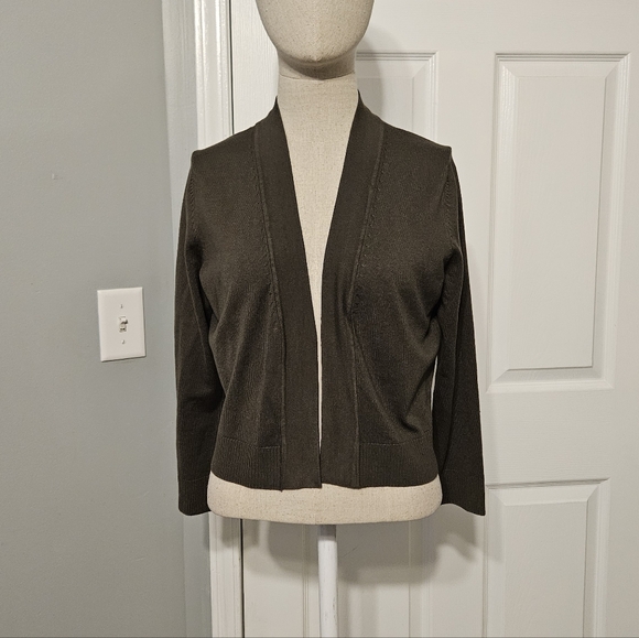 Premise Olive Green Women's Cardigan - Picture 2 of 6